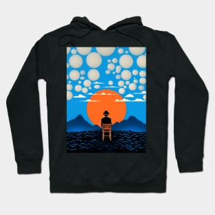 Tranquility - Contemplation: Forever is in the Moment on a Dark Background Hoodie